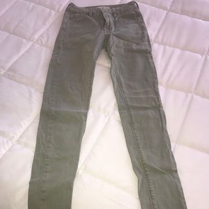 Pacsun bullhead olive skinny jeans